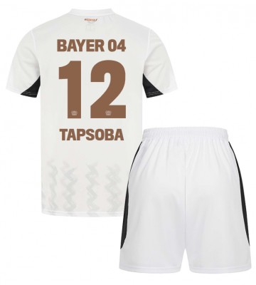 Bayer Leverkusen Edmond Tapsoba #12 Borta Kläder Barn 2024-25 Kortärmad (+ Korta byxor)